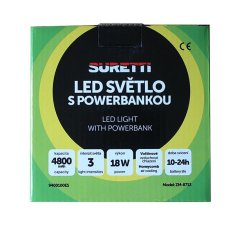 Kempingová lampa Suretti® s powerbankou