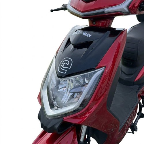 Elektroskútr RACCEWAY® E-FICHTL®, červený-lesklý, bez baterie