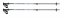 Sjezdové skládací hole SULOV® TELESCOPIC SENIOR, vel. 100-145cm, modré