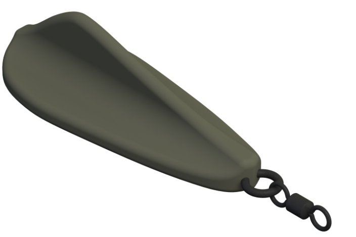 Rybářské olovo Suretti Lodička s očkem a obratlíkem 100 g