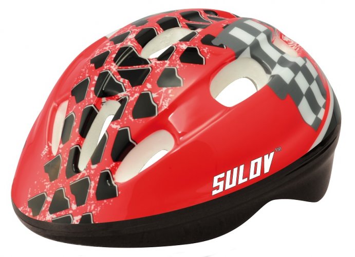 Dětská cyklo helma SULOV® JUNIOR, červená - Helma velikost: M