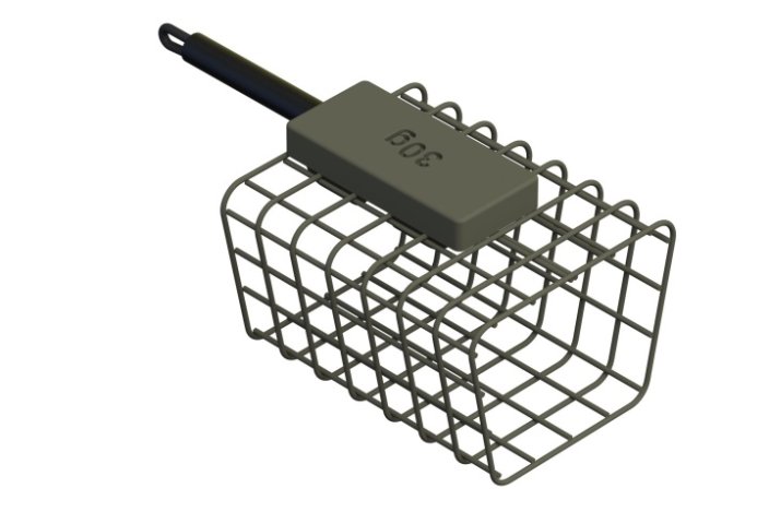 Rybářské krmítko Suretti Hranaté s táhlem klec 40 x 25 x 45 mm 20 g