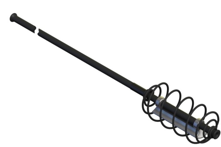 Rybářské olovo Suretti Sexcentrickou zátěží a s vedením 30 cm 40 g / 29 mm