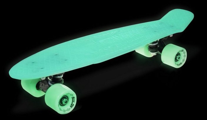 Penny board 22" BURN RIDER zelený fosforeskující