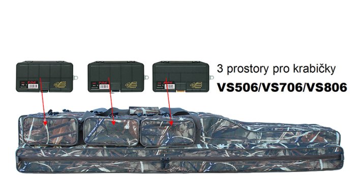 Obal na pruty Suretti® 3 / 110 cm Camo