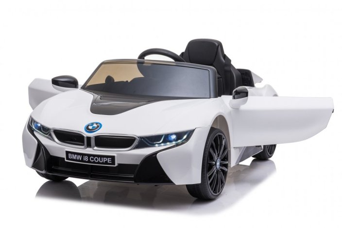 Dětské elektrické auto BMW i8 Coupe bílá/white