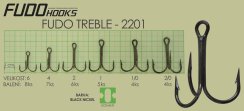 Rybářský háček Fudo Hooks Treble vel. 6(bal.8ks)