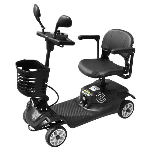 Elektrický čtyřkolový vozík RACCEWAY® SOLID, černý