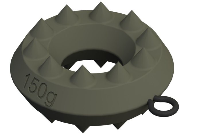 Rybářské olovo Suretti Věnec s očkem 800 g