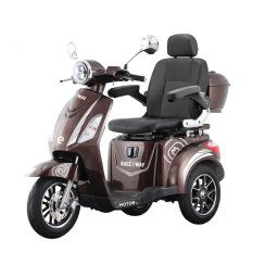 Elektrický tříkolový vozík RACCEWAY® VIA LUX, coffee