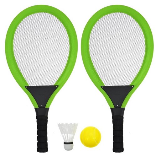 Líný tenis RULYT® set zelený - rakety, míček, košík