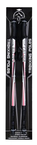 Trekingové hole CALTER® KOHALA, 3-dílné, pár, bílo-růžové