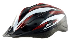 Dětská cyklo helma SULOV® JR-RACE-B, černo-bílá