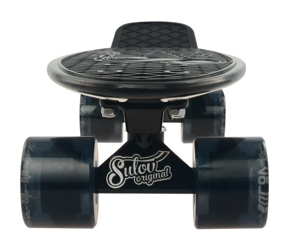 Penny board 22" SULOV® RETRO VENICE černo-tr.černý