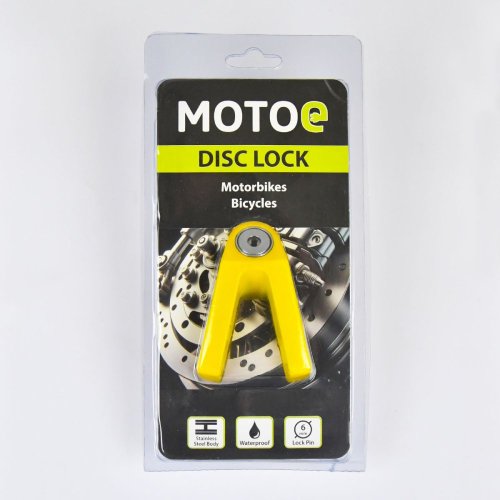 Zámek kotoučové brzdy RACCEWAY 5,5 žlutý