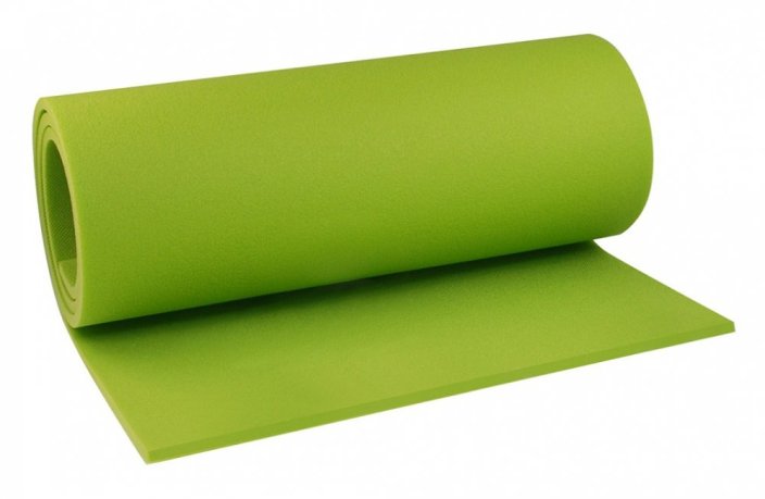 Karimatka 180x50x1,0 cm – jednovrstvá PE, zelená