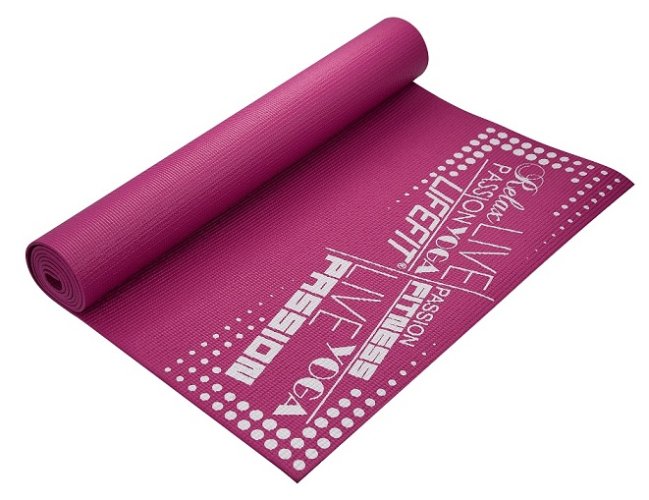 Gymnastická podložka LIFEFIT® SLIMFIT, 173x58x0,4cm, bordó