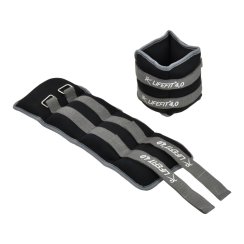 Neoprenová zátěž LIFEFIT® kotník/zápěstí S2 2x4,0kg, černá