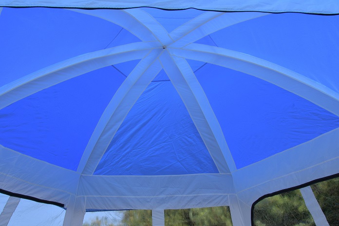 Zastřešení bazénu do prům. 3,66m, modro-bílé