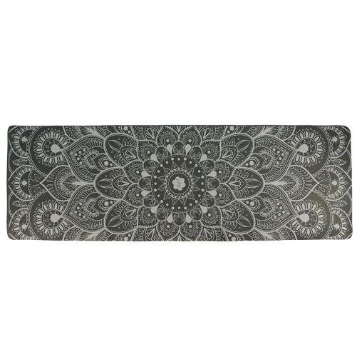Podložka LIFEFIT® YOGA MAT MANDALA DUO, 183x58x0,6cm, černá