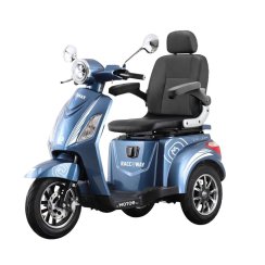 Elektrický tříkolový vozík RACCEWAY® VIA LUX, modrý