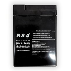 Baterie olověná průmyslová ELJET R-S-A, 6V 4.5Ah