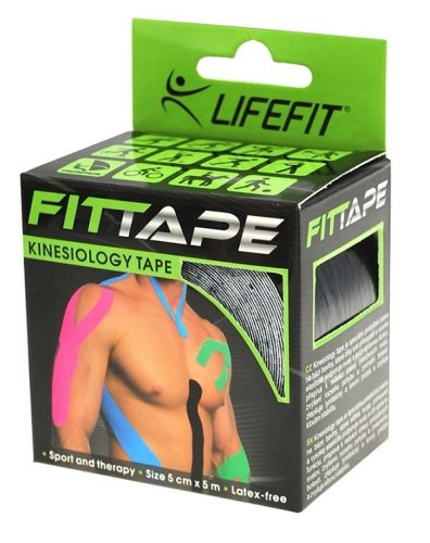 KinesionLIFEFIT® tape 5cmx5m, černá