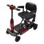 Elektrický čtyřkolový vozík RACCEWAY® FOLD, vínový