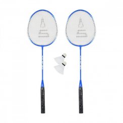 Badmintonový set SULOV®, 2x raketa, 2x míček, vak - tmavě modrý