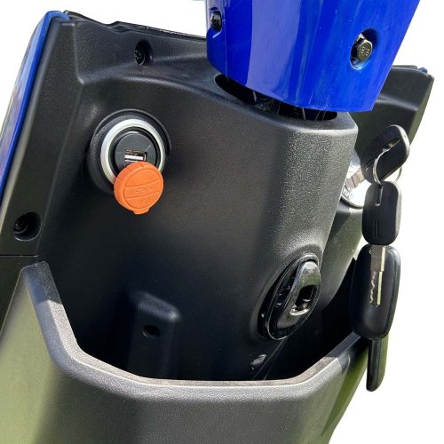 Elektroskútr RACCEWAY® E-FICHTL®, černý-lesklý s baterií 20Ah