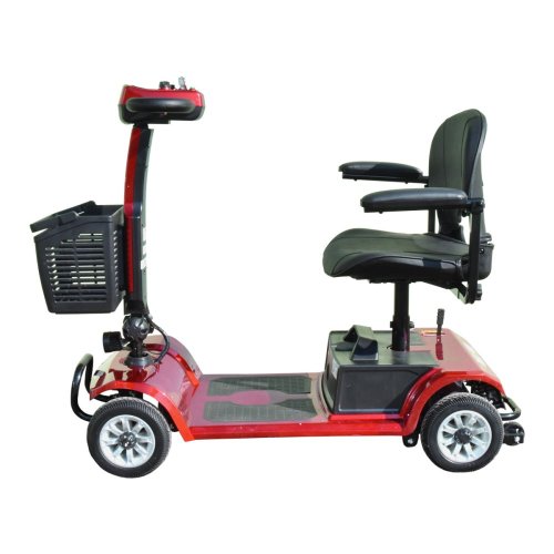 Elektrický čtyřkolový vozík RACCEWAY® SPLIT, vínový