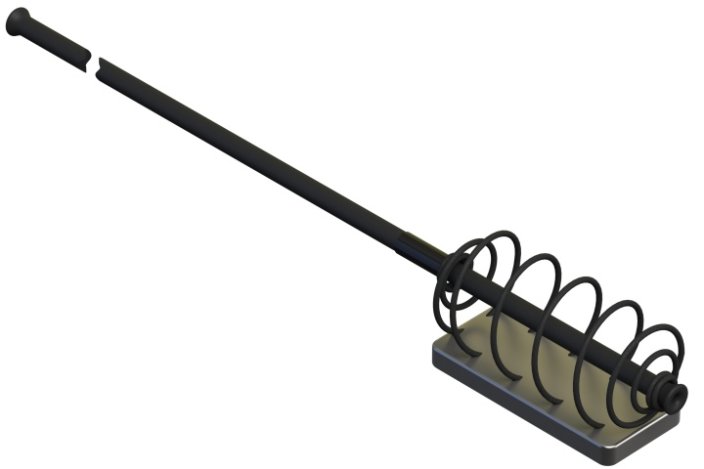 Rybářské olovo Suretti S excenrickou zátěží a s vedením 30 cm 100 g / 35 mm