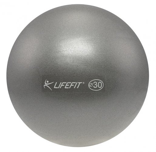 Míč OVERBALL LIFEFIT® 30cm, stříbrný