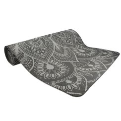 Podložka LIFEFIT® YOGA MAT MANDALA DUO, 183x58x0,6cm, černá
