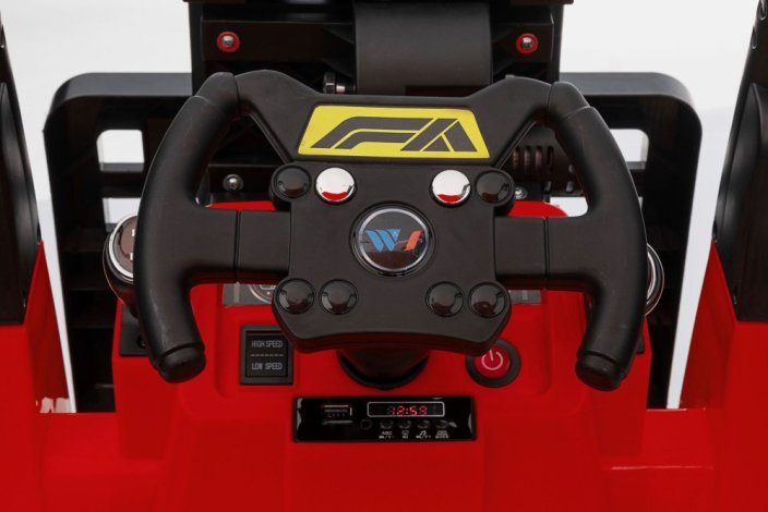 Dětský elektrický vysokozdvižný vozík Eljet červená, Li-Ion