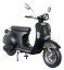 Elektroskútr RACCEWAY® CENTURY E-RETRO, černý