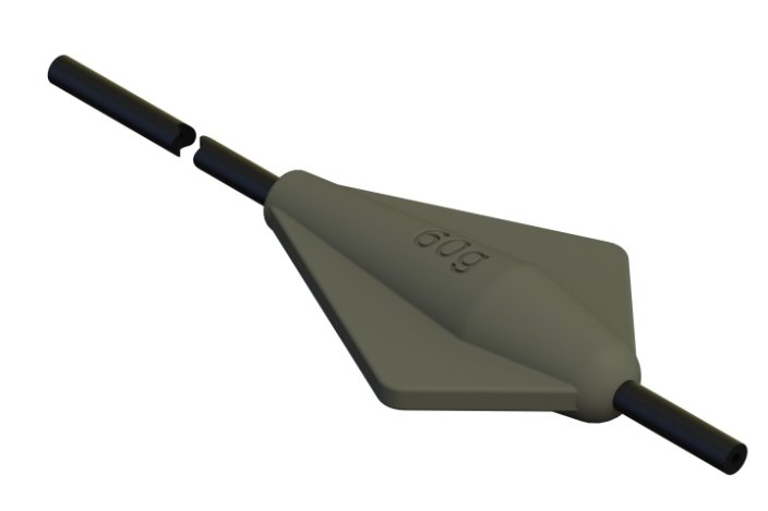 Rybářské olovo Suretti Křídlatá 30 cm 30 g