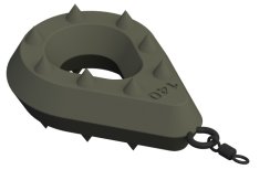 Rybářské olovo Suretti Hruška s hroty s očkem a obratlíkem 110 g