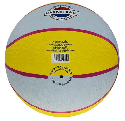 Basketbalový míč SPORTTEAM® žluto-šedý