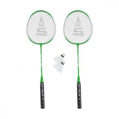 Badmintonový set SULOV®, 2x raketa, 2x míček, vak - zeleno-bílý