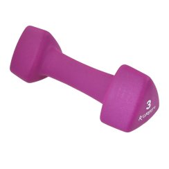 Neoprenová činka LIFEFIT® TRIANGLE 1 x 3,0 kg, bordó
