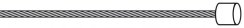 Brzdové lanko,1,2mm,2100mm,head 4x4