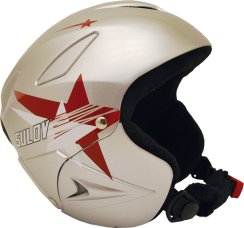 Lyžařská přilba SULOV® RANGER, stříbrná lesk-hvězdy