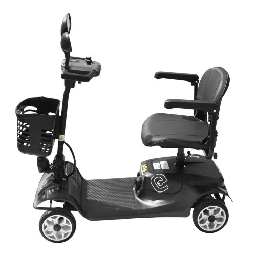 Elektrický čtyřkolový vozík RACCEWAY® SOLID, šedý