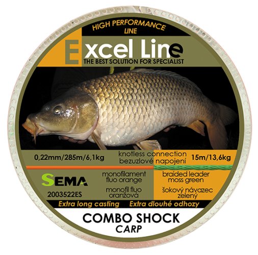 Rybářský vlasec Sema Combo Shock Carp 300 m 0,30 mm