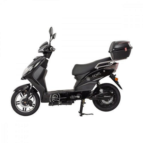 Elektroskútr RACCEWAY® E-FICHTL®, černý-lesklý s baterií 20Ah