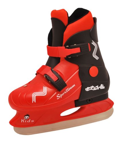 Chlapecké zimní brusle SPORTEAM KIDS, černo-červené