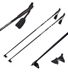 Běžecké hole CALTER® X-SNOW, rukojeť plast, černé