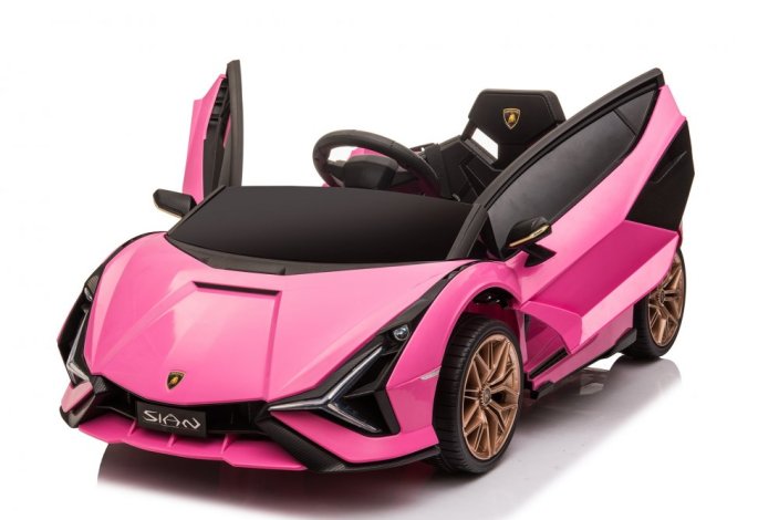 Dětské elektrické auto Lamborghini Sian růžový/pink