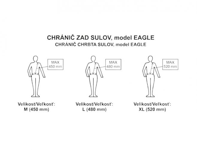 Chránič páteře SULOV® EAGLE - Chrániče velikost: M